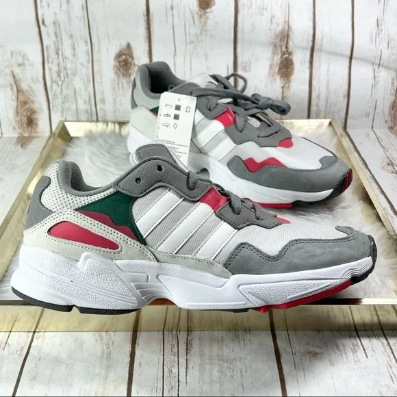 adidas gazelle silver green womens adidas Originals Yung-1